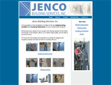 Tablet Screenshot of jencobuildingservices.com